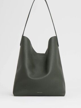 Mansur Gabriel Maxi Cabas Bag in Seaweed